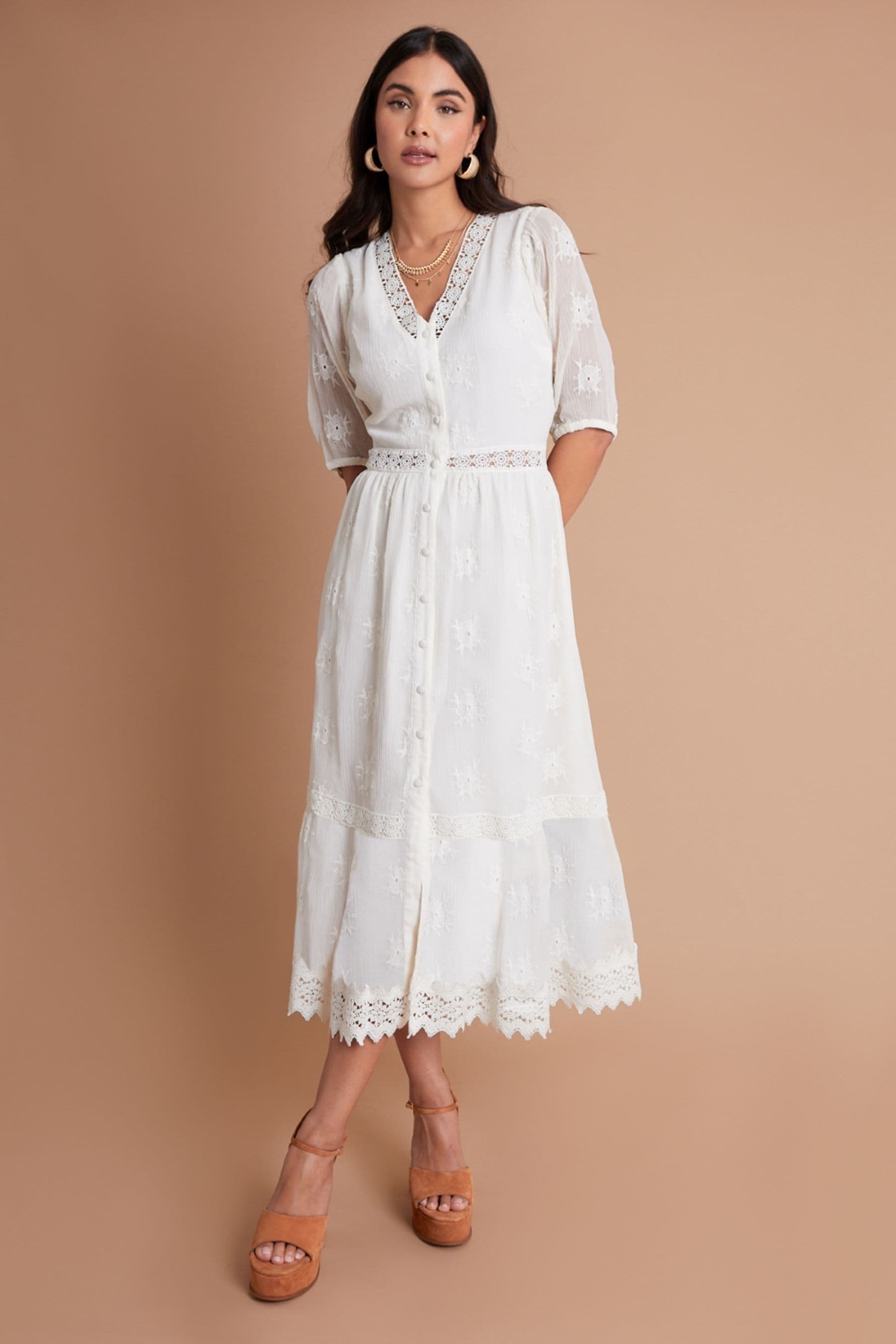 Chiffon button down dress online