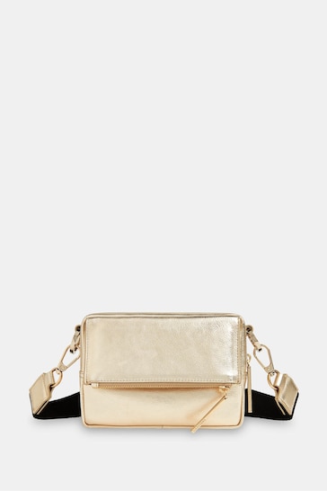 Whistles Gold Bibi Cross-Body Bag