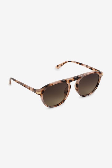 Mint Velvet Brown Tortoiseshell Sunglasses