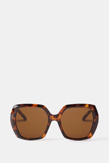 Mint Velvet Brown Oversized Sunglasses