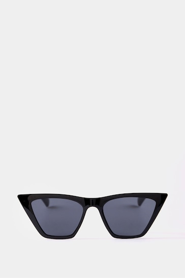 Mint Velvet Black Cat Eye Sunglasses