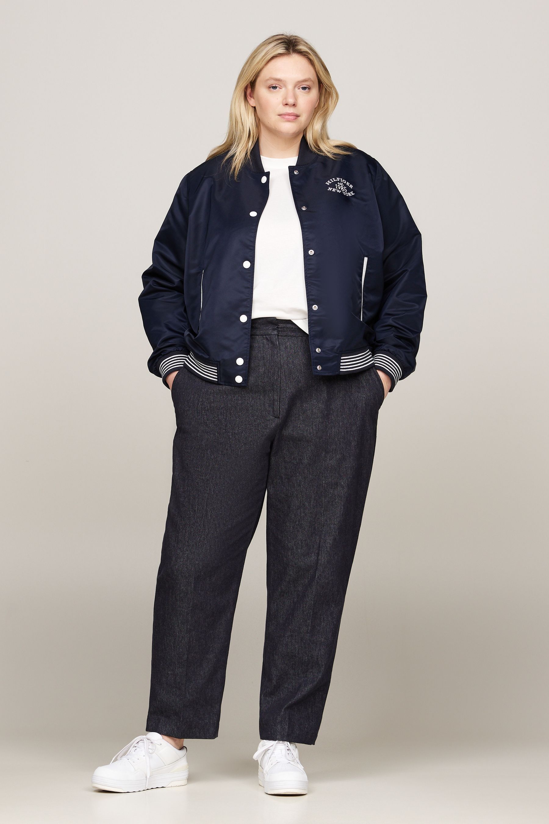 Buy Tommy Hilfiger Blue Bomber Jacket from the Next UK online shop