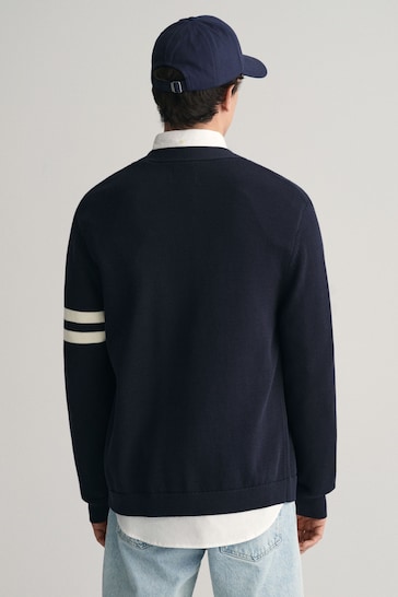 GANT Blue Varsity Cardigan