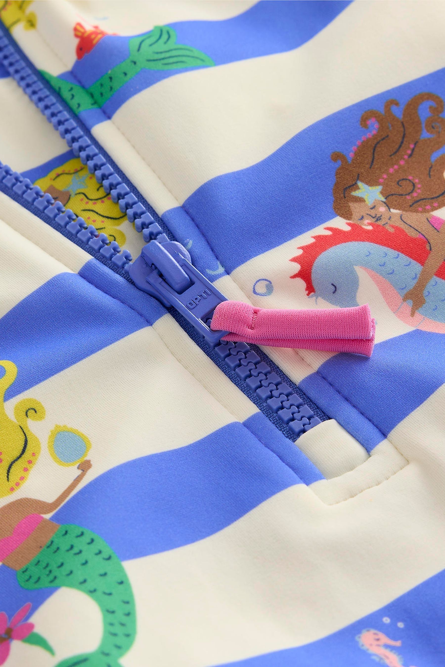 Boden Blue Mermaid Short Sleeved Swimsuit
