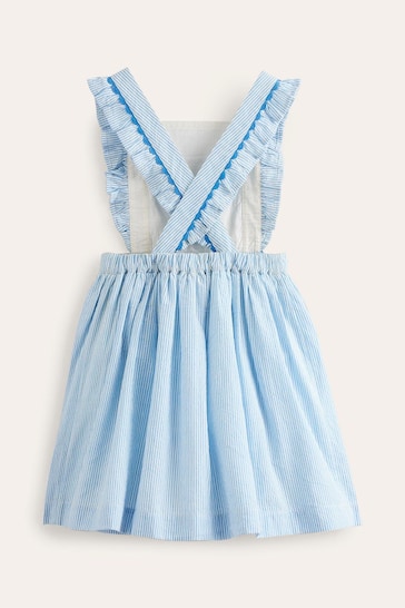 Boden Blue Shell Charming Pinafore Dress
