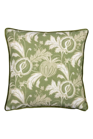 Evans Lichfield Olive Chatsworth Heirloom Piped Cushion