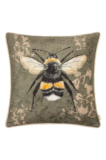 Evans Lichfield Sage Avebury Bee Piped Cushion