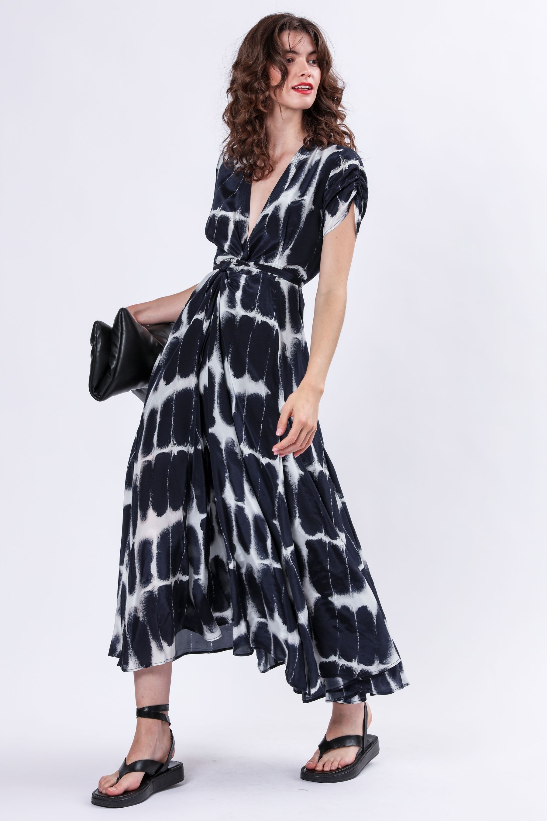 Buy Religion Blue Delight Wrap Dress With Full Skirt from the Next UK online shop