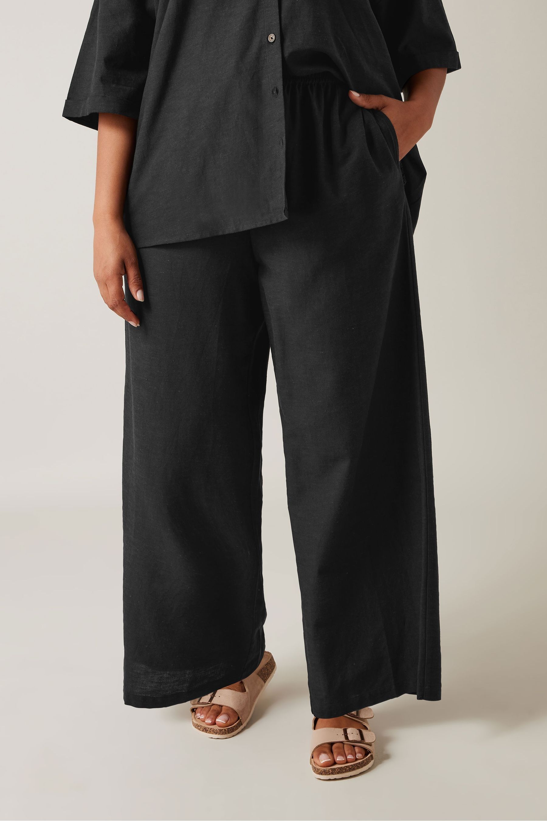 Evans linen trousers discount