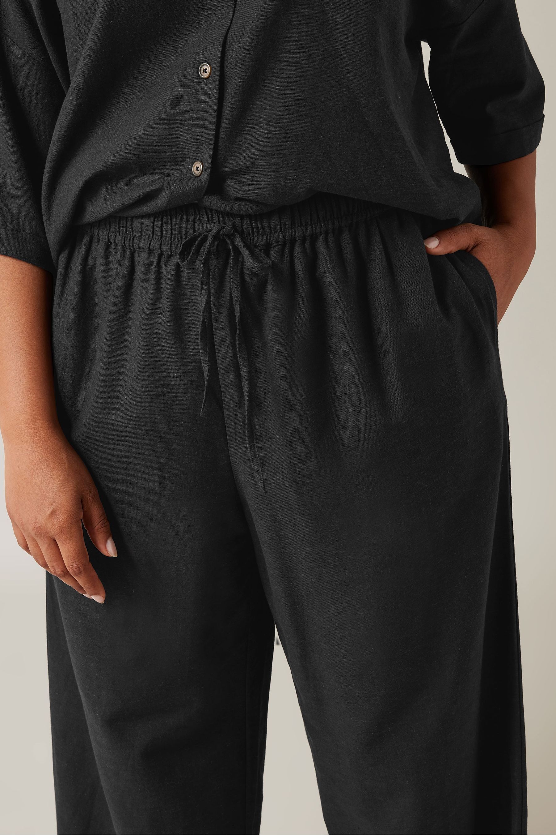 Evans linen trousers sales
