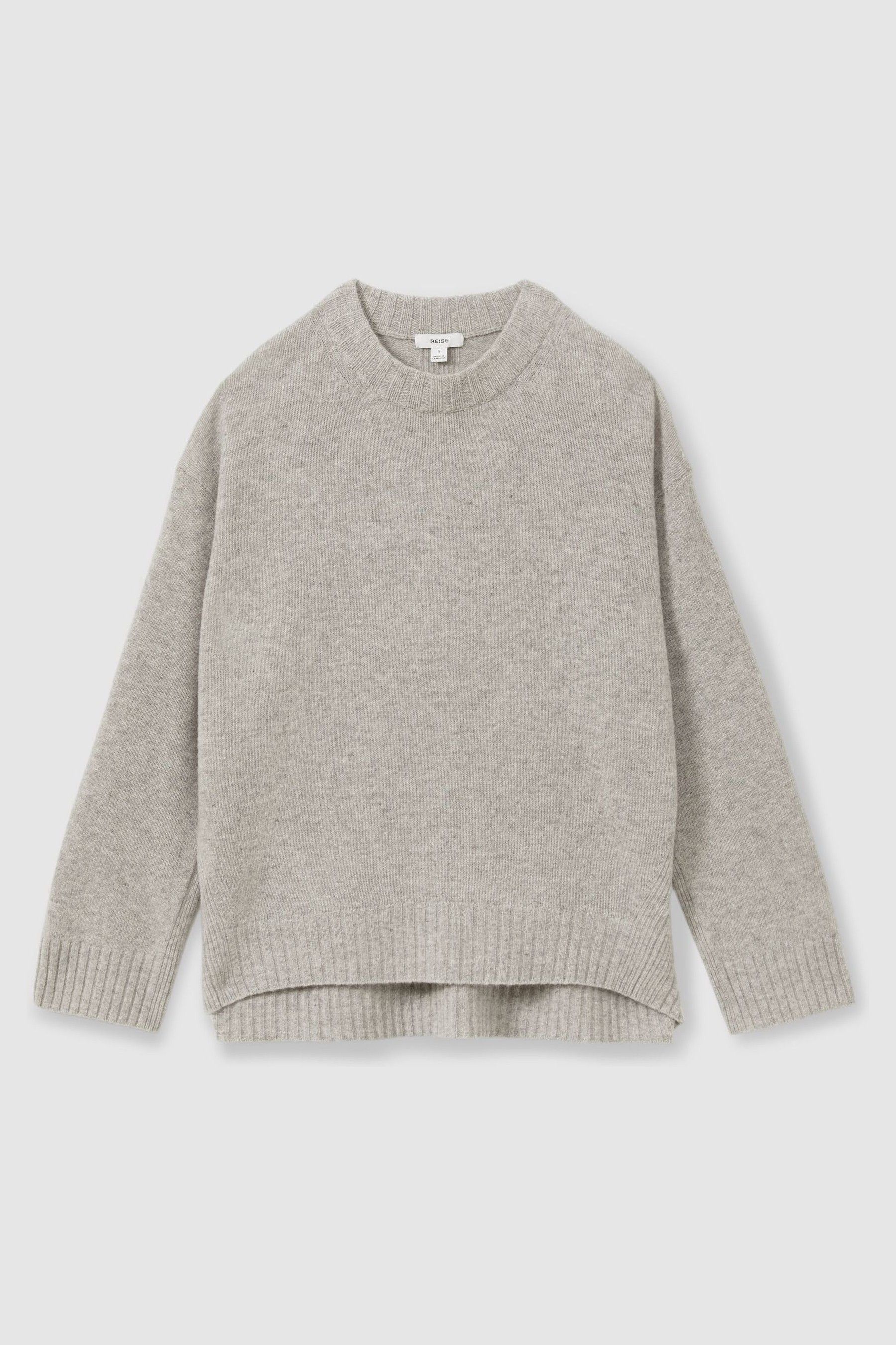 Buy Reiss Grey Marl Elena Wool Cashmere Crew Neck Jumper from the Next UK online shop