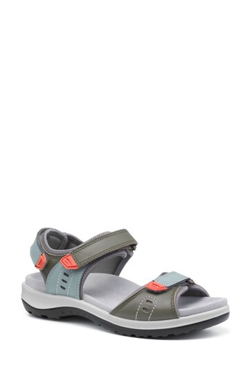 Hotter Green Hotter Walk II Touch Fastening X Wide Sandals