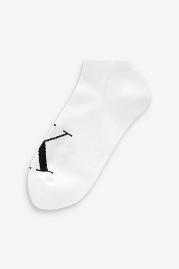 Calvin Klein White Mens Sneaker Socks 2 Pack