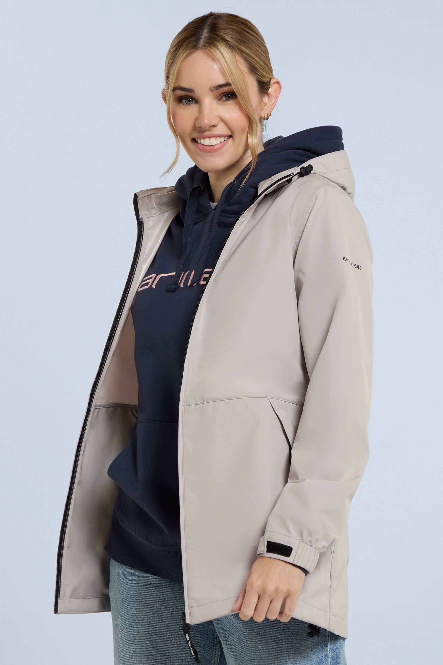 Buy Animal Cream Womens Pace Packable Waterproof Jacket from the Next UK online shop