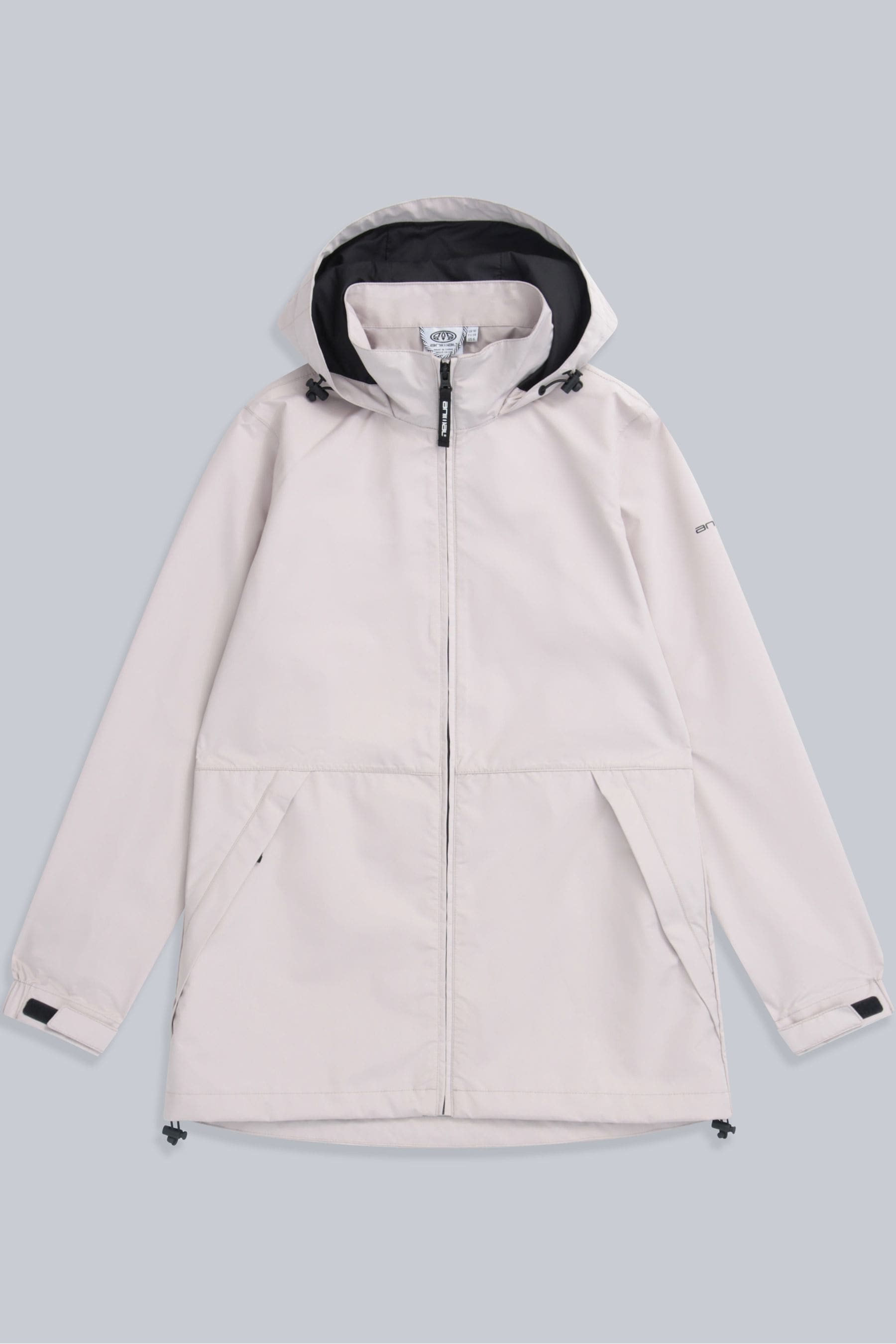 Cream waterproof jacket top