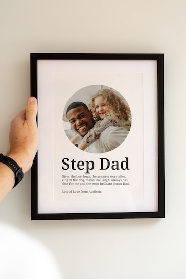 Personalised Daddy Framed Photo Print by Jonny's Sister