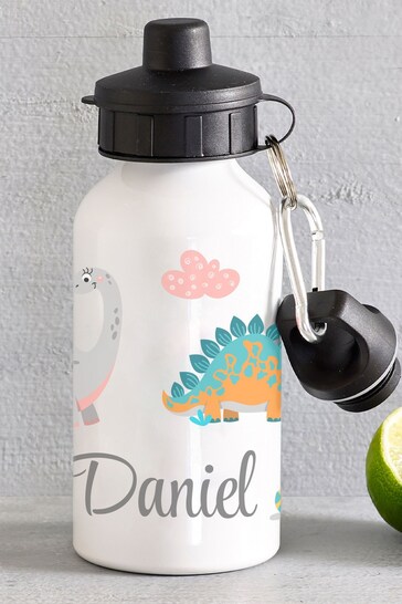 Loveabode Natural Personalised Dinosaur Water Bottle