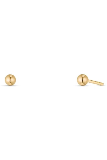 Beaverbrooks Childrens Mini B 9ct Gold Earrings