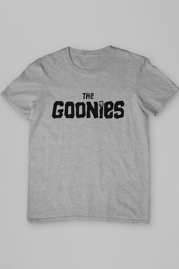 All + Every Grey Mens The Goonies Classic Text Logo T-Shirt