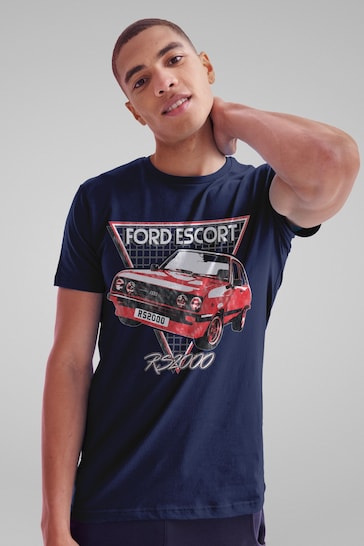 All + Every Blue Mens Ford Escort RS2000 T-Shirt