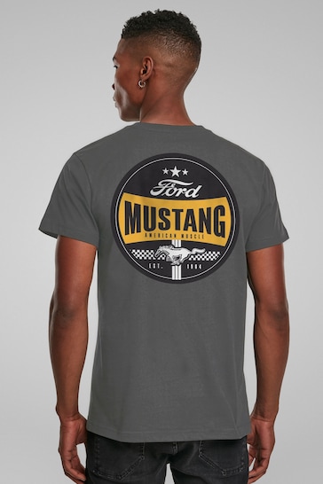 All + Every Grey Mens Ford Mustang American Muscle Est 1964 Icon T-Shirt