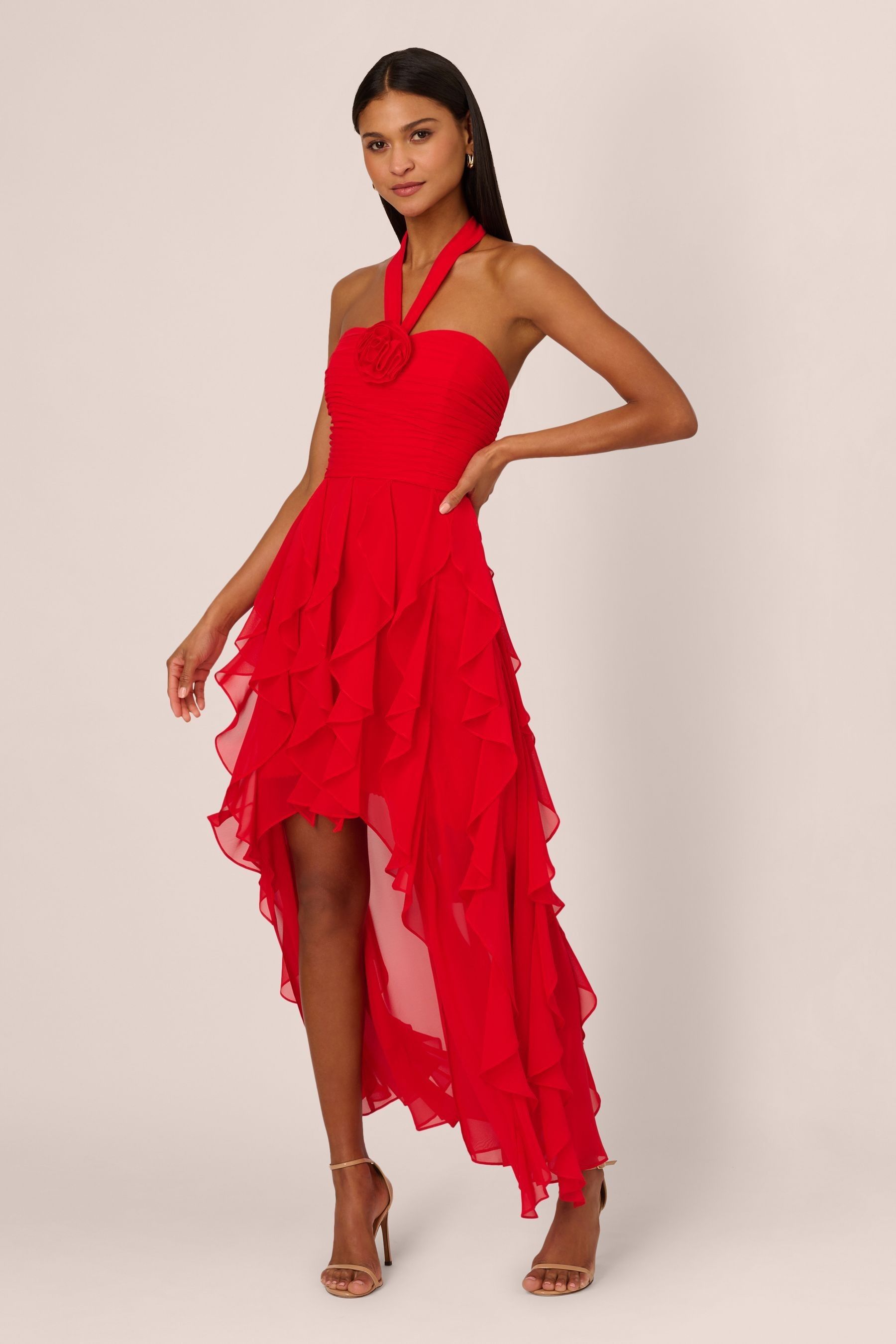 Adrianna papell red dress hot sale