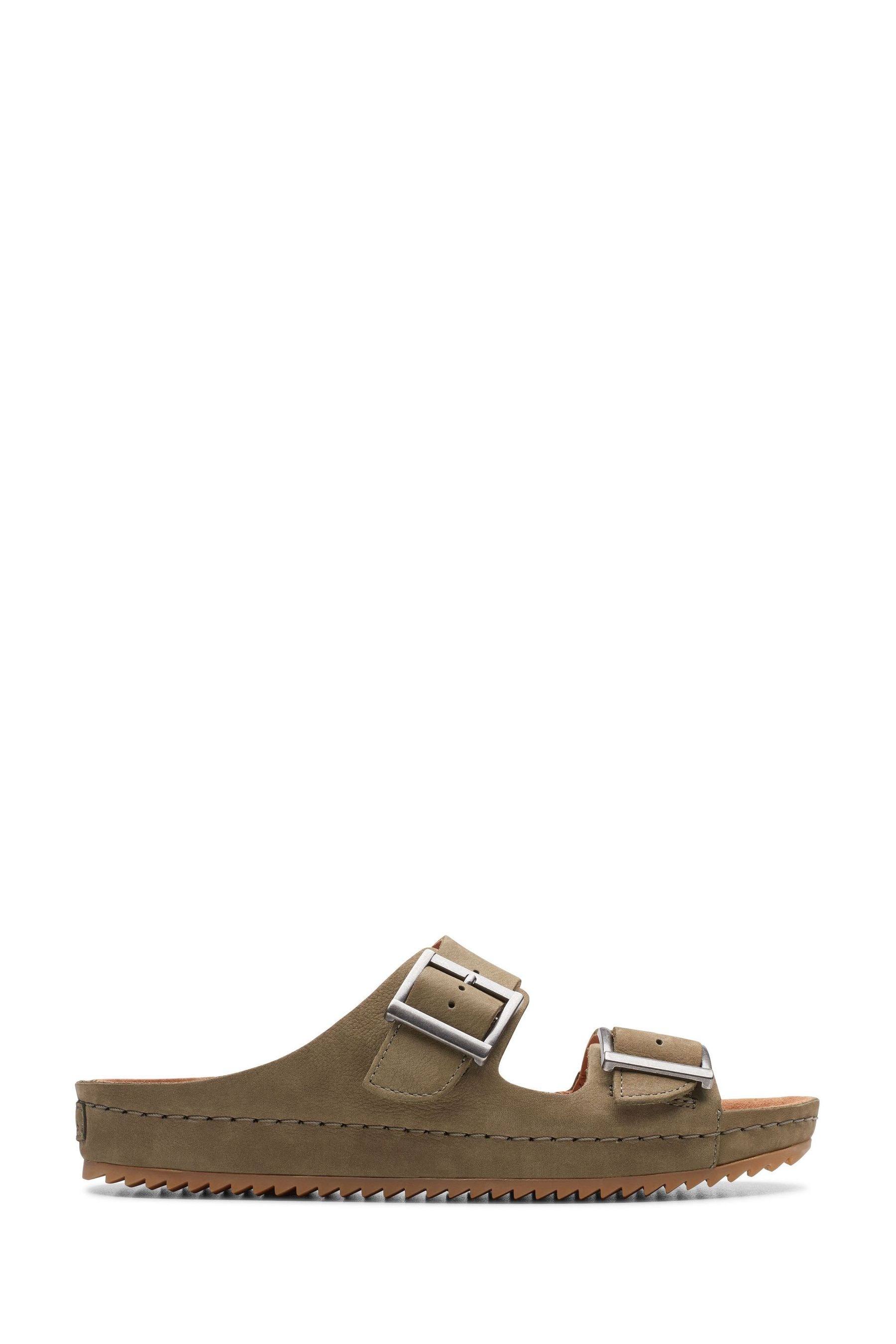 Clarks green sandals cheap