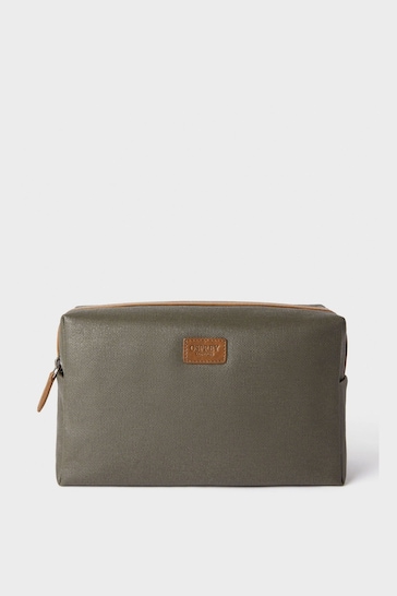 Osprey London The Large Grantham Waxed Canvas & Leather Washbag