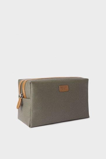 Osprey London The Large Grantham Waxed Canvas & Leather Washbag