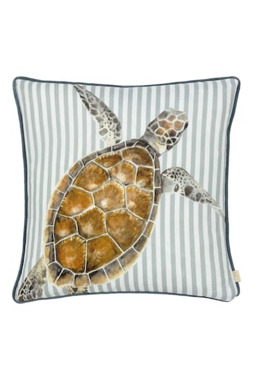 Evans Lichfield Multicolour Salcombe Turtle Piped Cushion