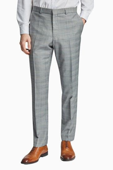 Ted Baker Tailoring Grey Prince of Wales Check Trousers