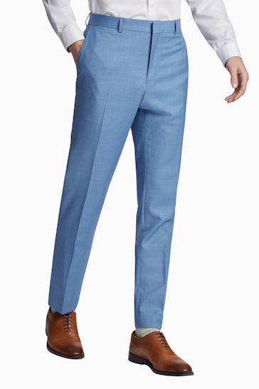 Ted Baker Tailoring Blue Draco Sharkskin Trousers
