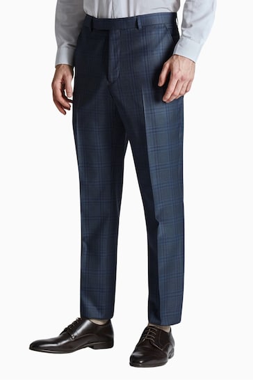 Ted Baker Tailoring Blue Crux Check Trousers