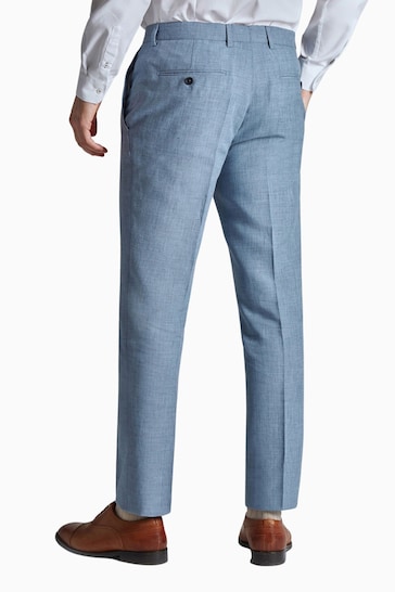 Ted Baker Tailoring Blue Hydra Linen Trousers