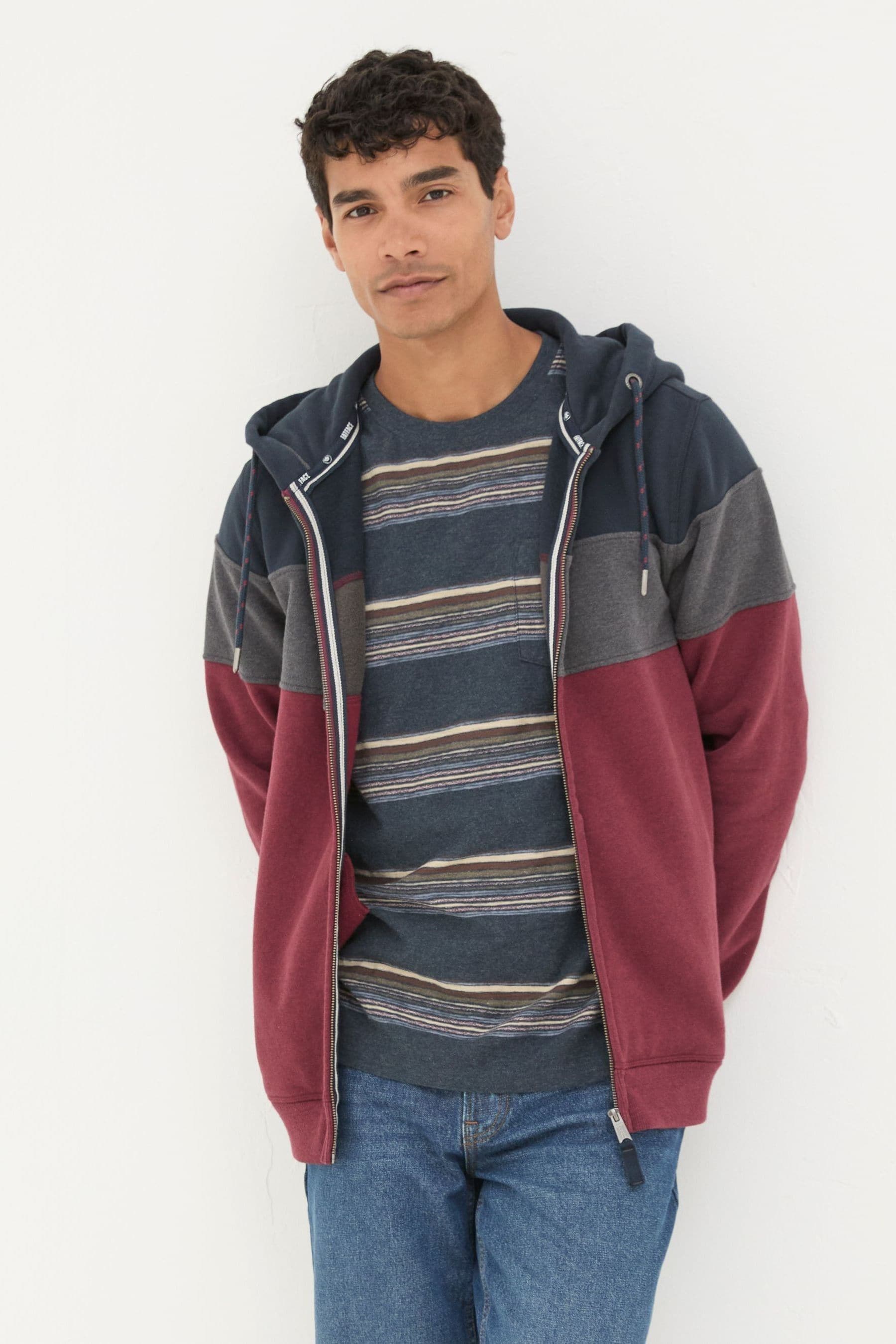 FatFace Brooke Plum Purple Zip Through Hoodie