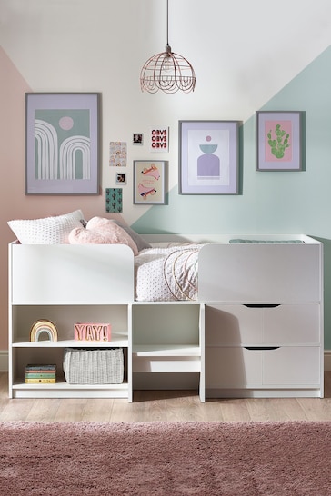 White Compton Kids Cabin Bed