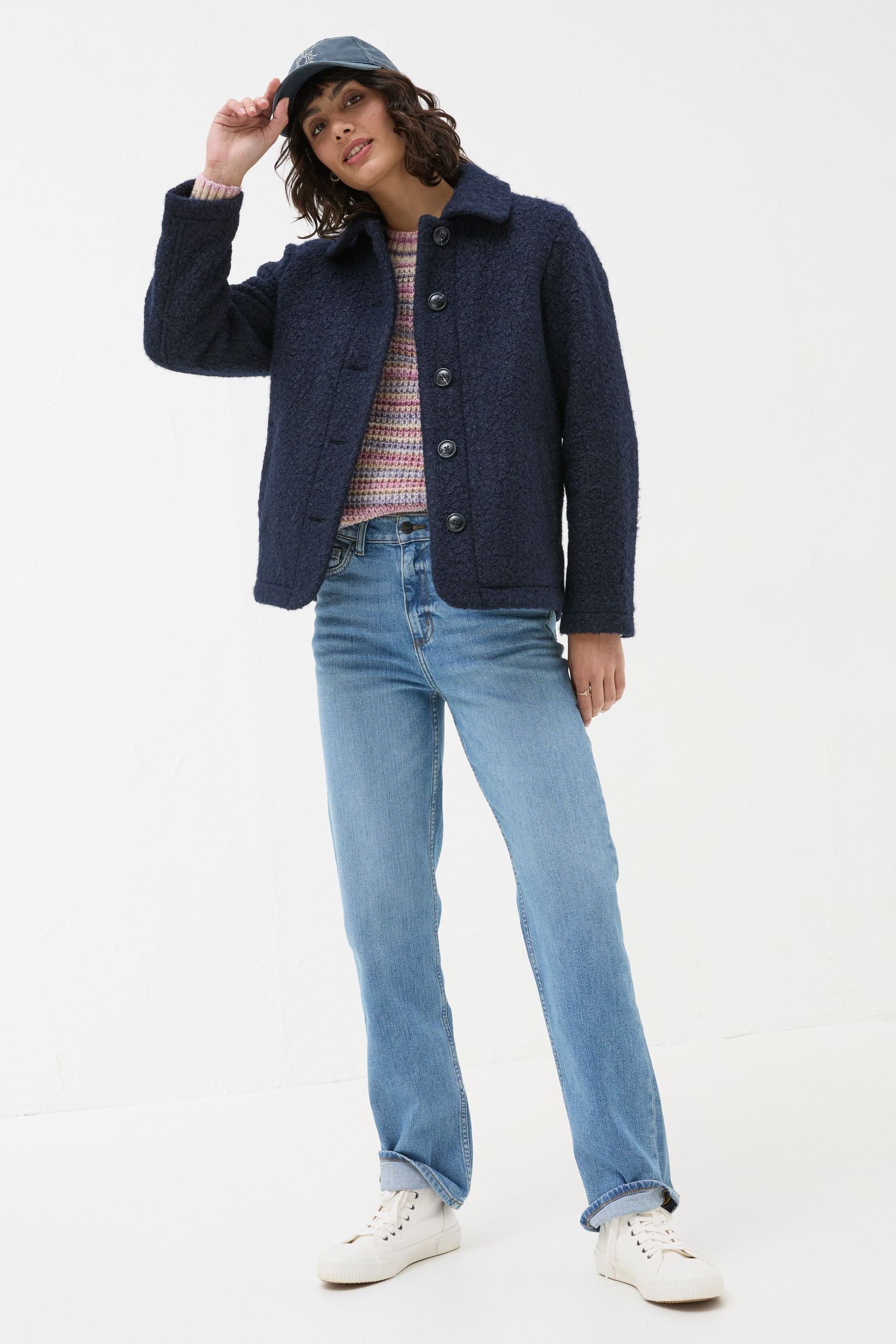 Buy FatFace Mae Blue Short Jacket from the Next UK online shop