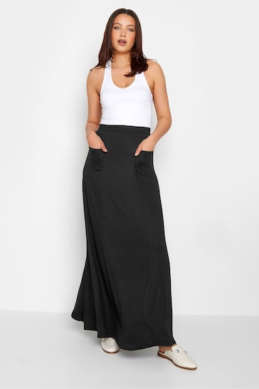 Long Tall Sally Black Maxi Fit And Flare Skirt