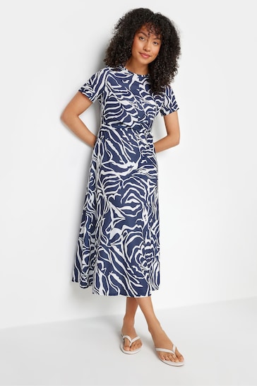 M&Co Blue Markings Printed Dress