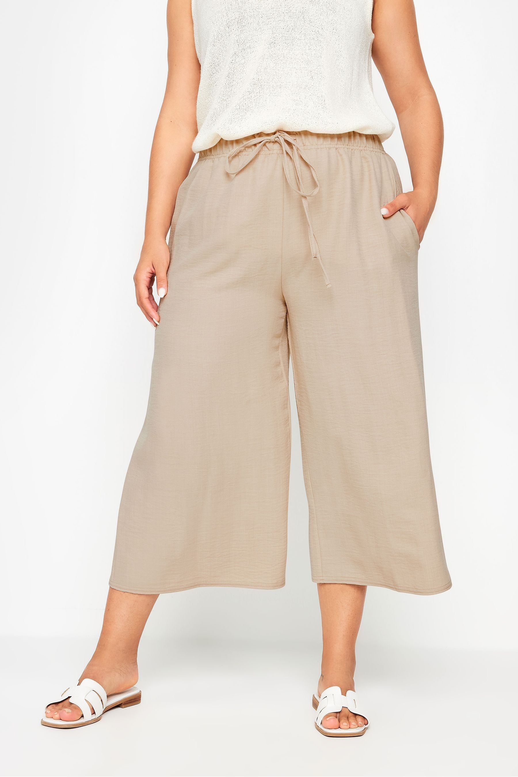 Cropped linen trousers next store