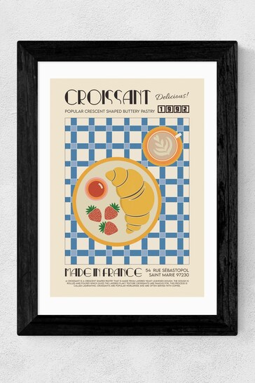 East End Prints Black Croissant by We Made Something Nice