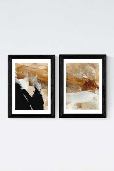 East End Prints Black Underneath Set of 2 by Dan Hobday