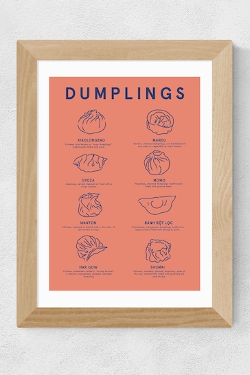East End Prints Oak Dumpling Menu by Violet Studio