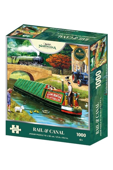 Kidikraft Nostalgia Collection Rail And Canal 1000pc Puzzle