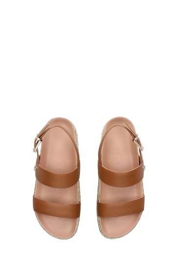 Carvela Gala Flatform Brown Sandals