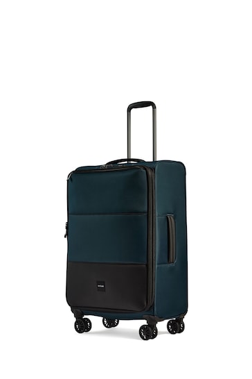 Antler Medium Green Soft Stripe Suitcase