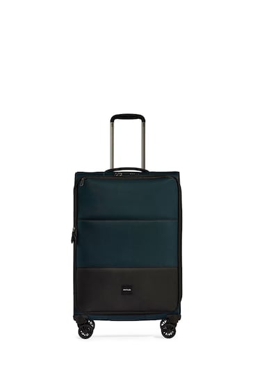 Antler Medium Green Soft Stripe Suitcase