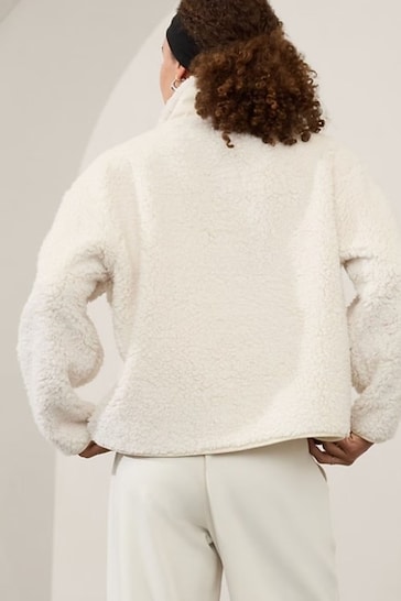 Athleta Cream Cloud Fleece kenzo Jacket