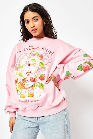 Skinnydip Pink Strawberry Shortcake Sweatshirt