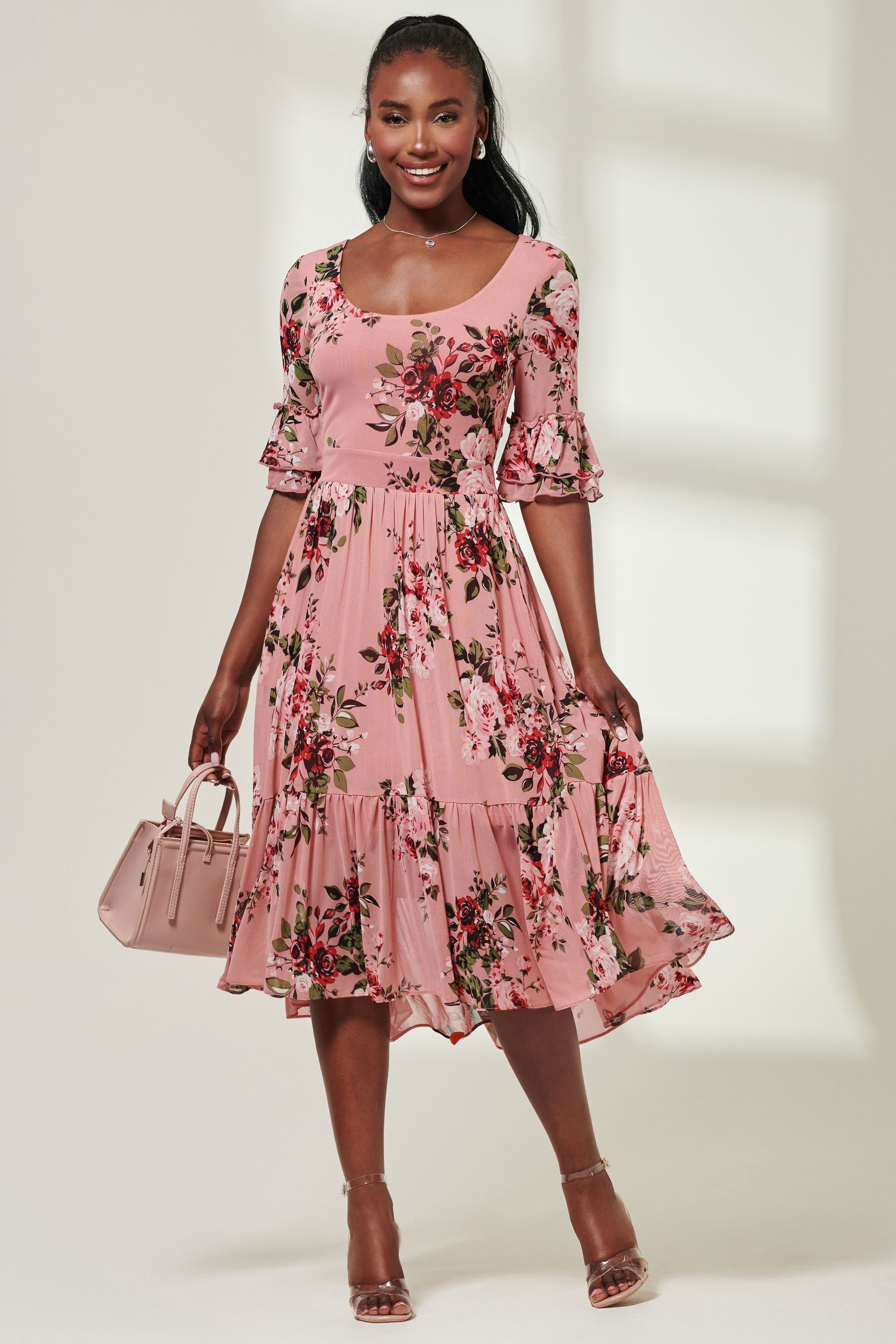 Jolie moi pink dress cheap